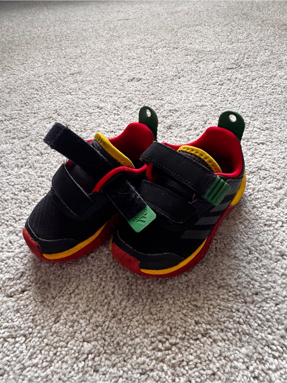 Lego Kids Black Red Yellow Easy-On Sneakers